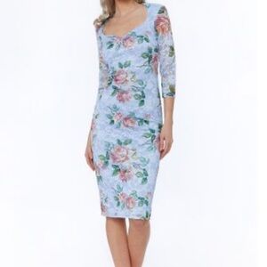 City Goddess Floral Lace Dress